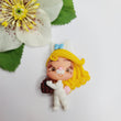 Load image into Gallery viewer, 323 Lilly Belle Clay Doll for Bow-Center, Jewelry Charms, Accessories, and More