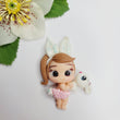 Load image into Gallery viewer, 564 Tulip Clay Doll for Bow-Center, Jewelry Charms, Accessories, and More