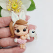 Load image into Gallery viewer, 564 Tulip Clay Doll for Bow-Center, Jewelry Charms, Accessories, and More