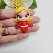 Load image into Gallery viewer, 088 Bubbles Clay Doll for Bow-Center, Jewelry Charms, Accessories, and More