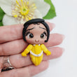 Load image into Gallery viewer, 090 Buttercup Clay Doll for Bow-Center, Jewelry Charms, Accessories, and More