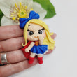 Load image into Gallery viewer, 541 Super Girl 2 Clay Doll for Bow-Center, Jewelry Charms, Accessories, and More