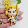 Load image into Gallery viewer, 513 She-ra Clay Doll for Bow-Center, Jewelry Charms, Accessories, and More