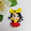 Load image into Gallery viewer, 574 Winnie Lola 2 Clay Doll for Bow-Center, Jewelry Charms, Accessories, and More