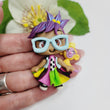 Load image into Gallery viewer, 224 Gabriela Clay Doll for Bow-Center, Jewelry Charms, Accessories, and More