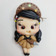 Load image into Gallery viewer, 096 Camryn Clay Doll for Bow-Center, Jewelry Charms, Accessories, and More