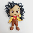 Load image into Gallery viewer, 029 Antonio 2 Clay Doll for Bow-Center, Jewelry Charms, Accessories, and More