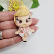 Load image into Gallery viewer, 101 Capri Clay Doll for Bow-Center, Jewelry Charms, Accessories, and More