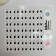 Load image into Gallery viewer, Adhesive Resin Eyes for Clays Black KKA 060NA - 35 Pairs(G) (Large)