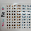 Load image into Gallery viewer, Adhesive Resin Eyes for Clays Multicolor KKA 602NA - 54 Pairs(PP) (X-Small)
