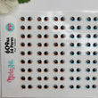 Load image into Gallery viewer, Adhesive Resin Eyes for Clays Multicolor KKA 609NA - 54 Pairs(PP) (X-Small)