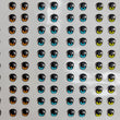 Load image into Gallery viewer, Adhesive Resin Eyes for Clays Multicolor KKA 024NA - 50 Pairs(P) (Small)
