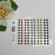 Load image into Gallery viewer, Adhesive Resin Eyes for Clays Multicolor KKA 605NA - 50 Pairs(P) (Small)
