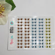 Load image into Gallery viewer, Adhesive Resin Eyes for Clays Multicolor KKA 602NA - 50 Pairs(P) (Small)