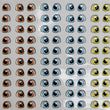 Load image into Gallery viewer, Adhesive Resin Eyes for Clays Multicolor KKA 602NA - 50 Pairs(P) (Small)