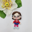 Load image into Gallery viewer, 367 Meilin Lee Clay Doll for Bow-Center, Jewelry Charms, Accessories, and More