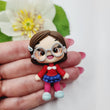 Load image into Gallery viewer, 367 Meilin Lee Clay Doll for Bow-Center, Jewelry Charms, Accessories, and More
