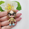 Load image into Gallery viewer, 472 Priya Mangal Clay Doll for Bow-Center, Jewelry Charms, Accessories, and More