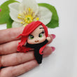 Load image into Gallery viewer, 265 Jean Grey Clay Doll for Bow-Center, Jewelry Charms, Accessories, and More