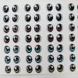 Load image into Gallery viewer, Adhesive Resin Eyes for Clays Multicolor STY R054 M (MED) 56Pairs