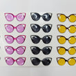 Load image into Gallery viewer, Adhesive Resin Sunglasses for Clays Multicolor STY O009 3cm (SM) 25 Units
