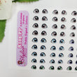 Load image into Gallery viewer, Adhesive Resin Eyes for Clays Multicolor STY R105 PP (X-SM) 72Pairs