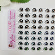 Load image into Gallery viewer, Adhesive Resin Eyes for Clays Multicolor STY R105 P (SM) 64Pairs