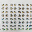 Load image into Gallery viewer, Adhesive Resin Eyes for Clays Multicolor STY R111 P (SM) 64Pairs