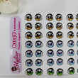 Load image into Gallery viewer, Adhesive Resin Eyes for Clays Multicolor STY R114 P (SM) 49 Pairs