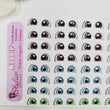 Load image into Gallery viewer, Adhesive Resin Eyes for Clays Multicolor STY R120 P (SM) 64 Pairs