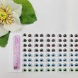 Load image into Gallery viewer, Adhesive Resin Eyes for Clays Multicolor STY R120 P (SM) 64 Pairs