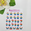 Load image into Gallery viewer, Adhesive Resin POP IT Combo for Clays Multicolor 1.5cm (SM) 27 Units