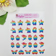 Load image into Gallery viewer, Adhesive Resin POP IT Combo for Clays Multicolor 1.5cm (SM) 27 Units