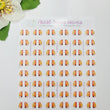 Load image into Gallery viewer, Adhesive Resin Eyes for Clays - Garfield PP (X-SM) 1cm 48Pairs