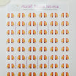Load image into Gallery viewer, Adhesive Resin Eyes for Clays - Garfield PP (X-SM) 1cm 48Pairs