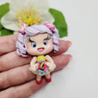 Load image into Gallery viewer, 614 Hazzle Clay Doll for Bow-Center, Jewelry Charms, Accessories, and More