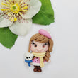 Load image into Gallery viewer, 622 Paris 2 Clay Doll for Bow-Center, Jewelry Charms, Accessories, and More