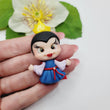 Load image into Gallery viewer, 624 Wicked Queen Clay Doll for Bow-Center, Jewelry Charms, Accessories, and More