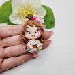 Load image into Gallery viewer, 629 Lorelei Clay Doll for Bow-Center, Jewelry Charms, Accessories, and More