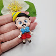 Load image into Gallery viewer, 631 Pinocchio Clay Doll for Bow-Center, Jewelry Charms, Accessories, and More