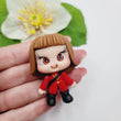 Load image into Gallery viewer, 632 Tokyo Clay Doll for Bow-Center, Jewelry Charms, Accessories, and More