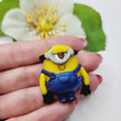 Load image into Gallery viewer, 639 Minion 3 Clay Doll for Bow-Center, Jewelry Charms, Accessories, and More
