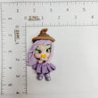 Load image into Gallery viewer, 654 Witch Lavender Clay Doll for Bow-Center, Jewelry Charms, Accessories, and More