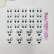 Load image into Gallery viewer, Adhesive Resin Eyes & Mouth for Clays Multicolor R127 PP (X-SM) Toy 28 UNITS