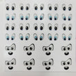 Load image into Gallery viewer, Adhesive Resin Eyes & Mouth for Clays Multicolor R127 PP (X-SM) Toy 28 UNITS