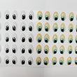 Load image into Gallery viewer, Adhesive Resin Eyes for Clays Multicolor R130 P (SM) 40 Pairs