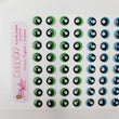Load image into Gallery viewer, Adhesive Resin Eyes for Clays Multicolor R125 PP (X-SM) 64 Pairs