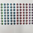 Load image into Gallery viewer, Adhesive Resin Eyes for Clays Multicolor R125 PP (X-SM) 64 Pairs