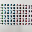 Load image into Gallery viewer, Adhesive Resin Eyes for Clays Multicolor R125 PP (X-SM) 64 Pairs