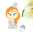 Load image into Gallery viewer, Lilly #324 Clay Doll for Bow-Center, Jewelry Charms, Accessories, and More